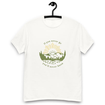 "if you never go" t shirt