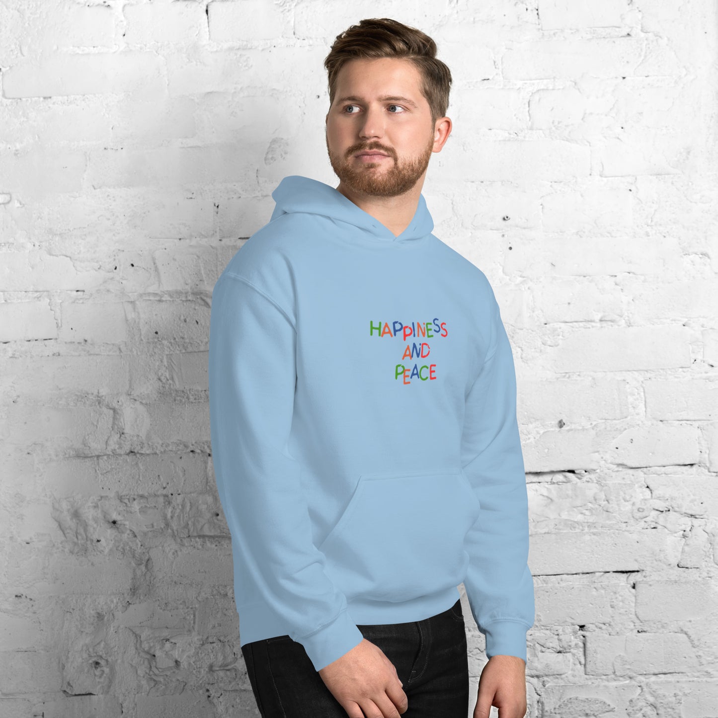 "happiness & peace" heavy oversized hoodie