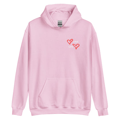 "love life" heavy hoodie
