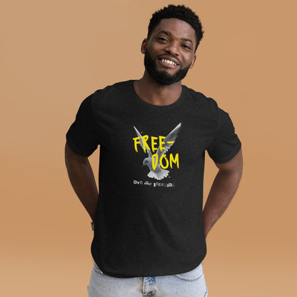 black "freedom" shirt