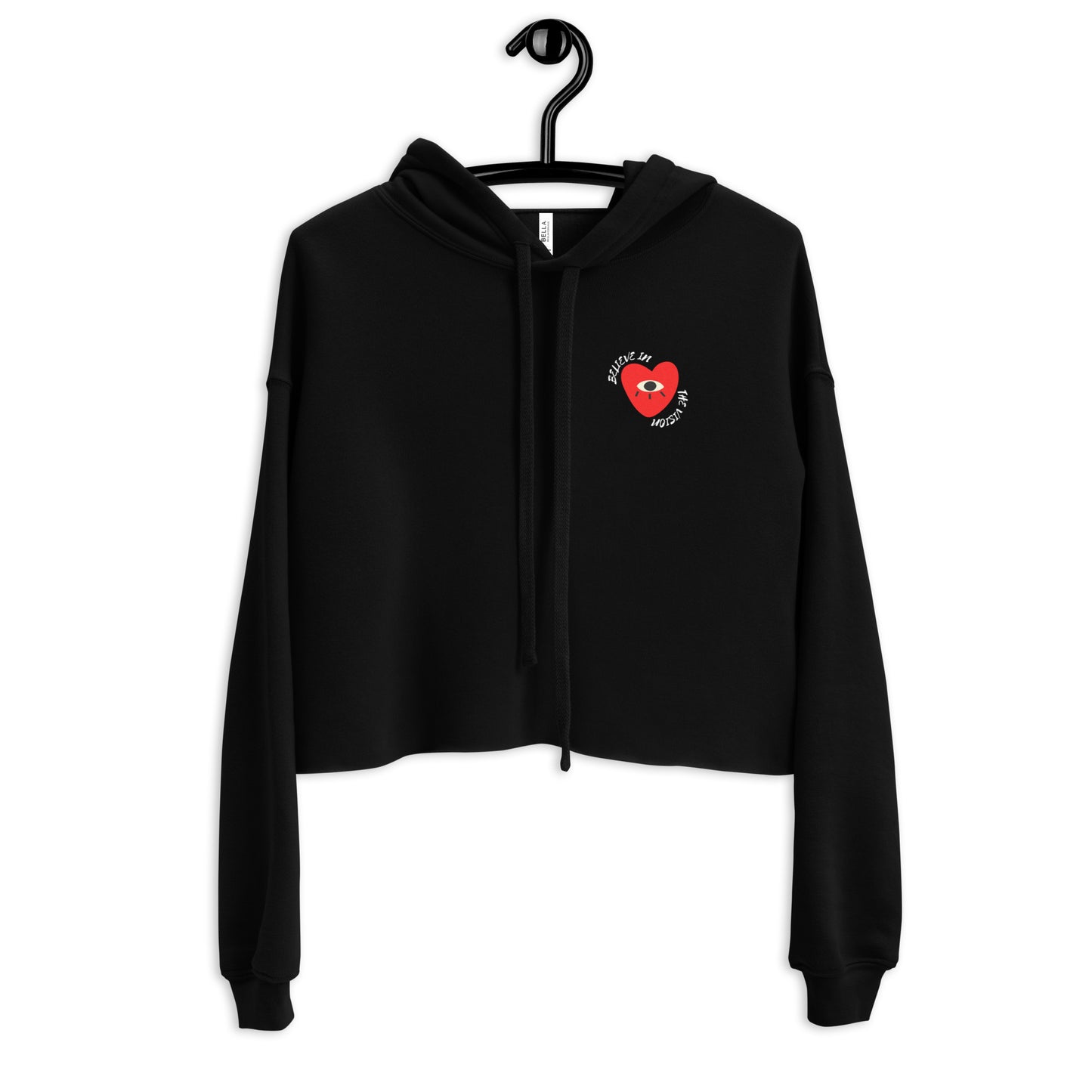 women's "vision" cropped hoodie