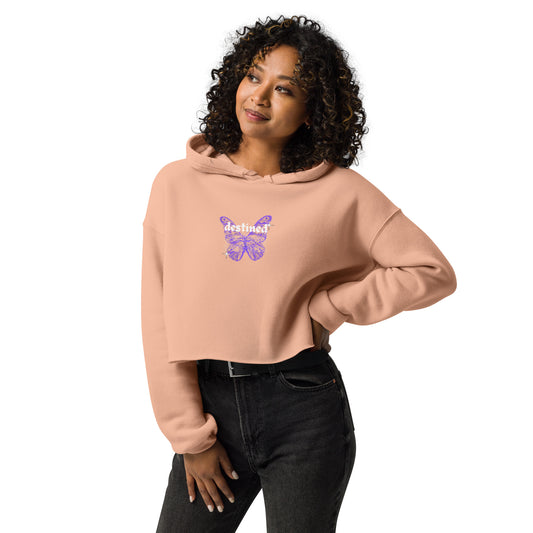 "destined" woman's cropped hoodie