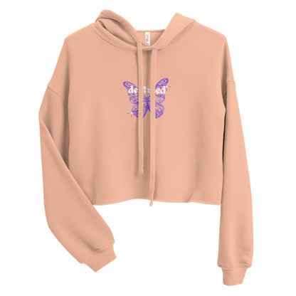 "destined" woman's cropped hoodie